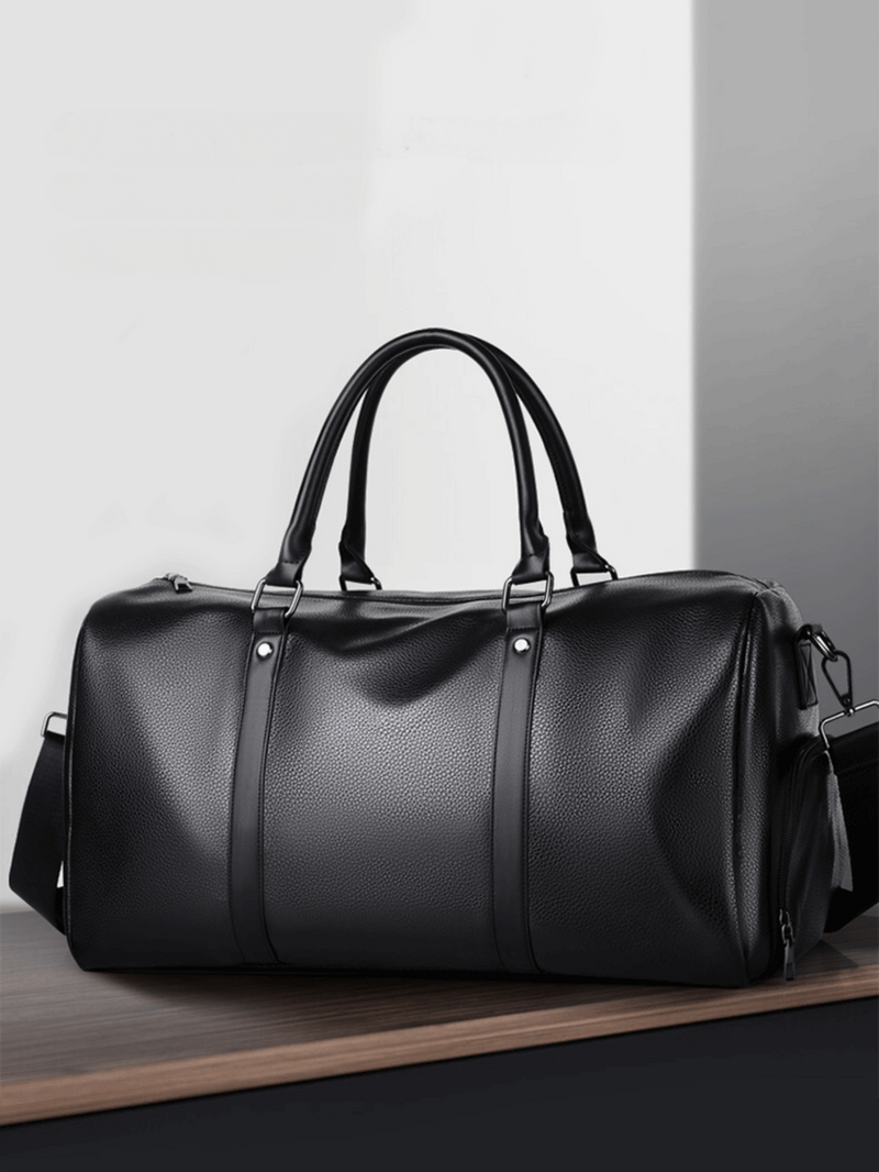 Men’s Black Weekender Bag – with Shoe Compartment