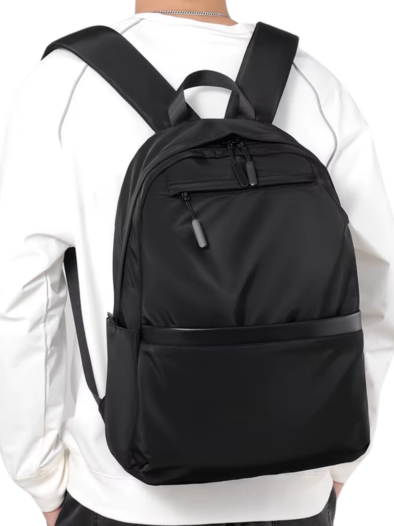 Refined Travel Backpack – Men's Black Edition