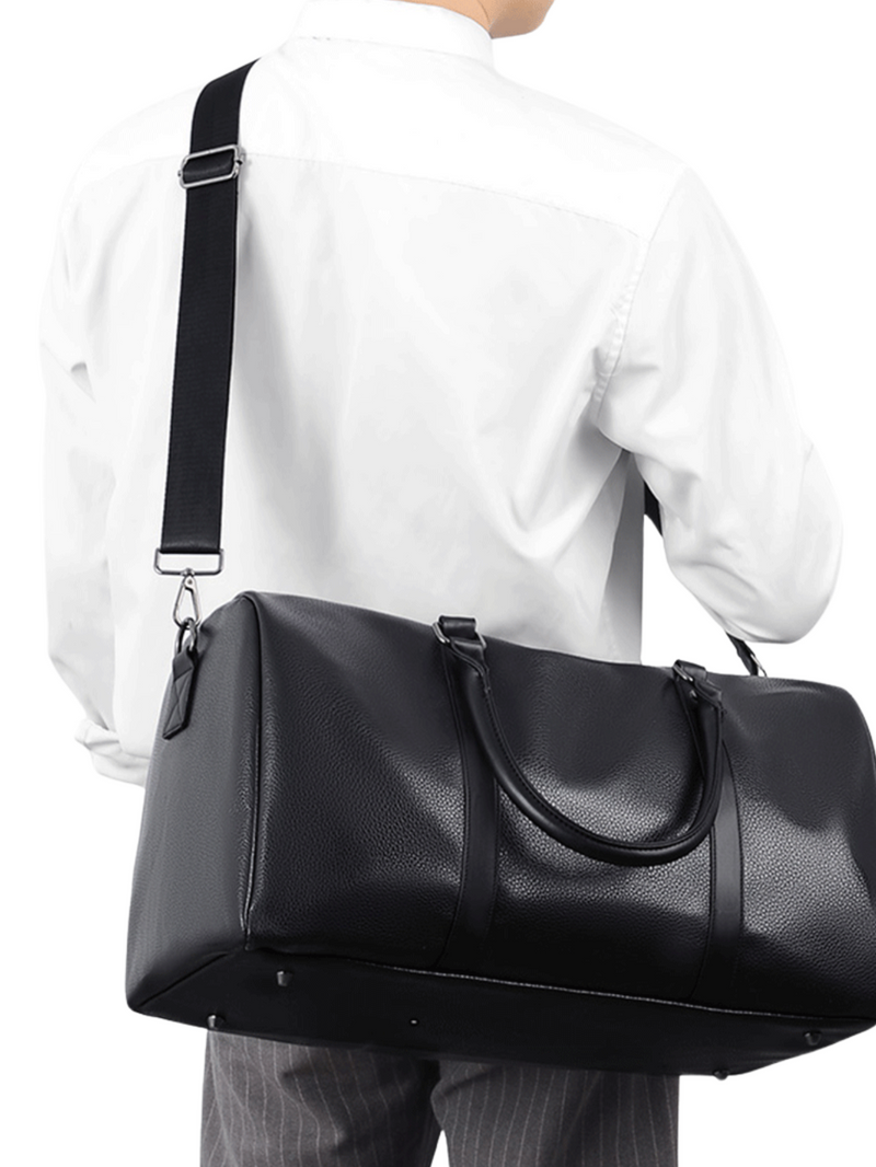 Men’s Black Weekender Bag – with Shoe Compartment