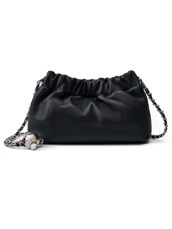 Leather Cloud Crossbody Bag for Women