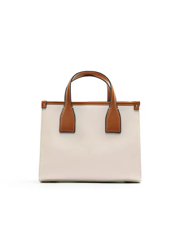 Canvas Leather Tote Bag for Women