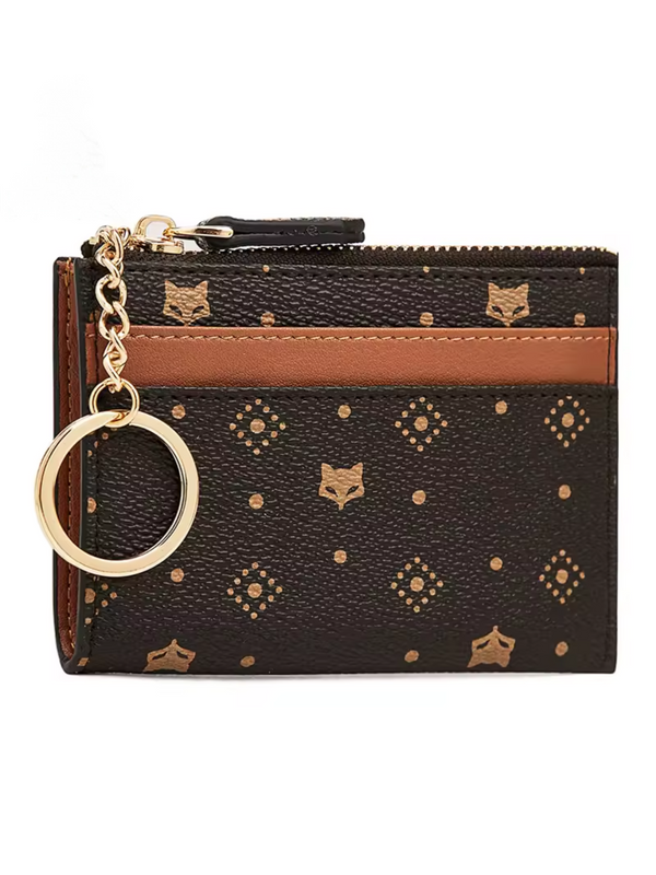 Women's Canvas Leather Card Holder