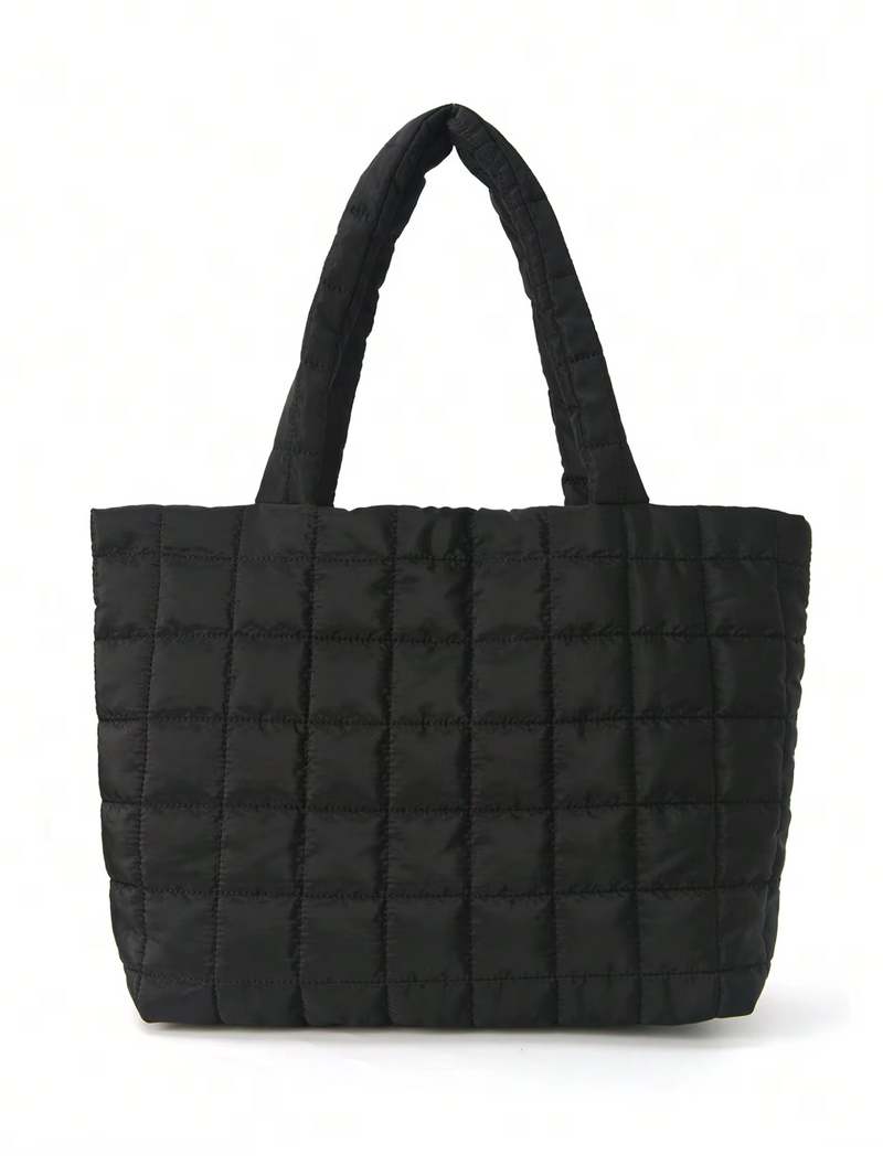 Padded Quilted Tote Bag – Women’s Large Shoulder Edition