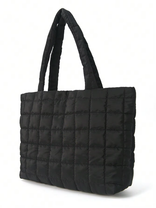 Padded Quilted Tote Bag – Women’s Large Shoulder Edition