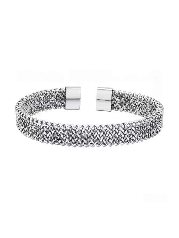 Men’s Stainless Steel Bracelet – Mesh Cuff