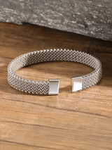 Men’s Stainless Steel Bracelet – Mesh Cuff