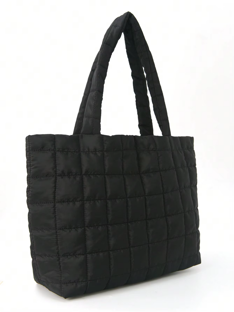 Padded Quilted Tote Bag – Women’s Large Shoulder Edition