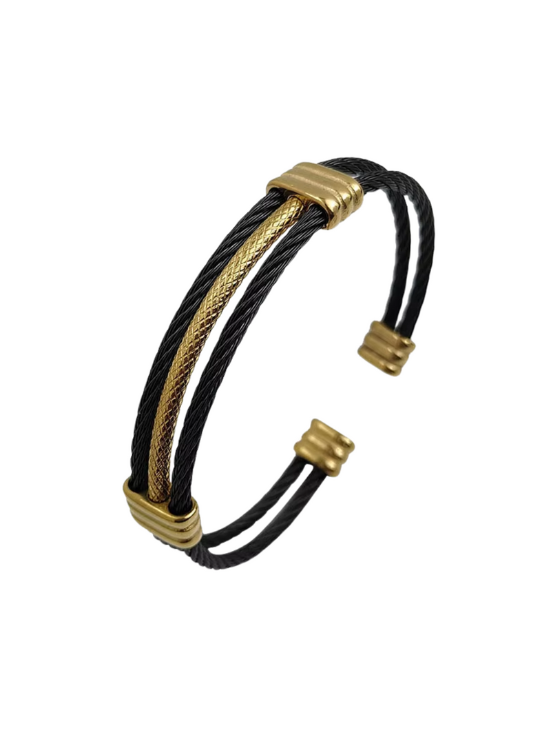 Men’s Black Twist Bracelet