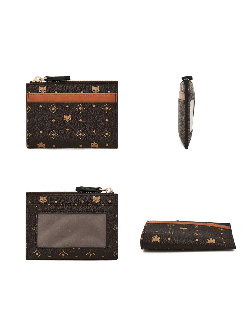 Women's Canvas Leather Card Holder