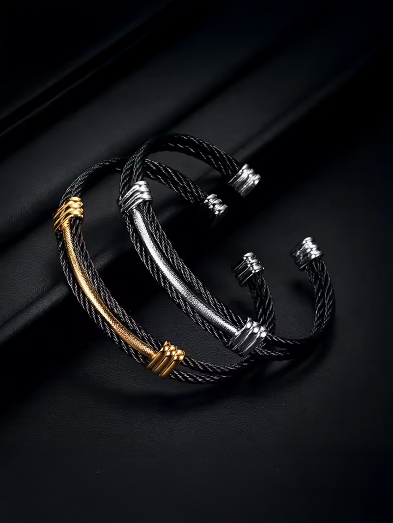 Men’s Black Twist Bracelet