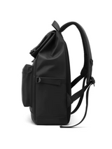 Structured Black Backpack – Men's Strap Edition