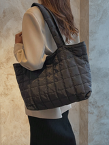 Padded Quilted Tote Bag – Women’s Large Shoulder Edition