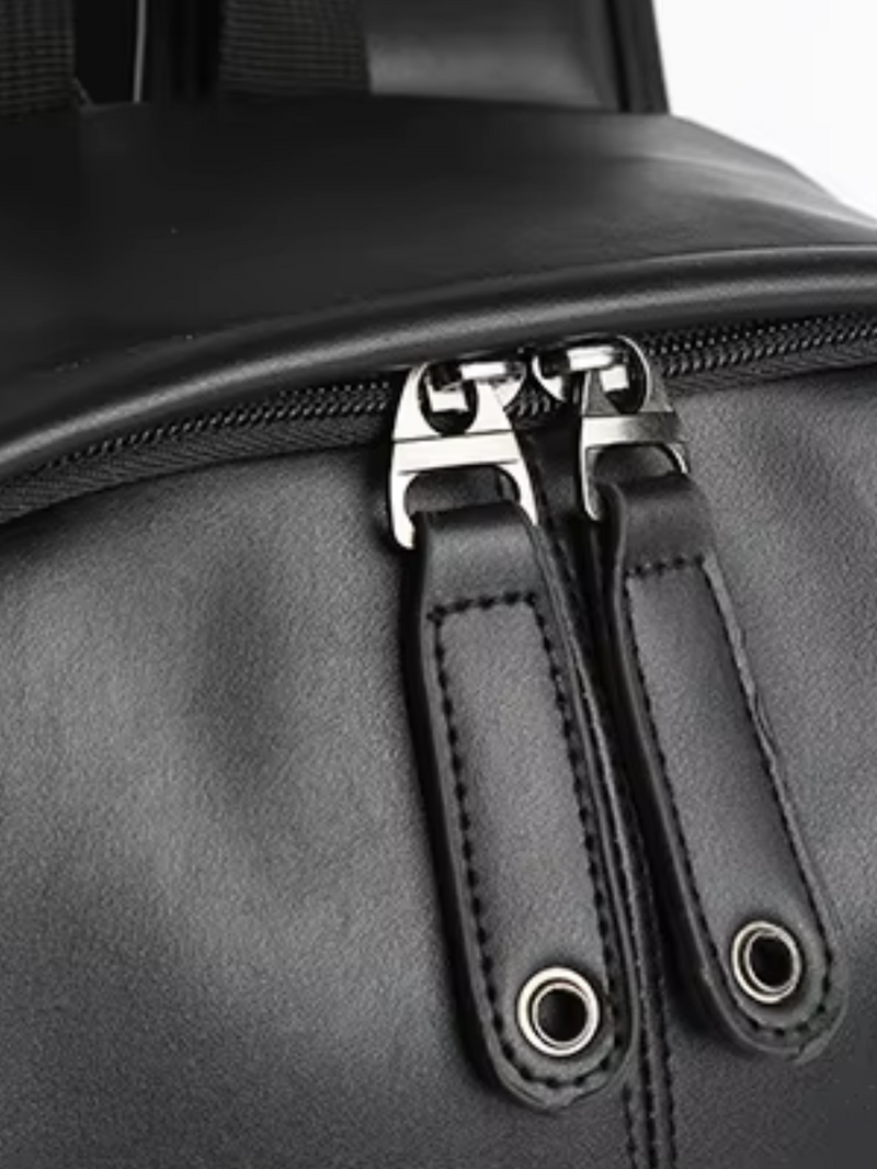 Men’s Leather Backpack – Black Edition