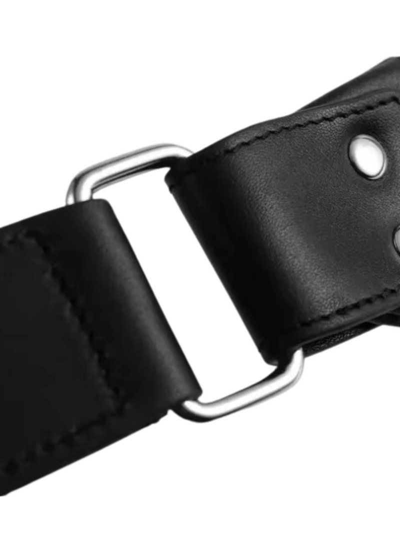 Black Leather Bum Bag