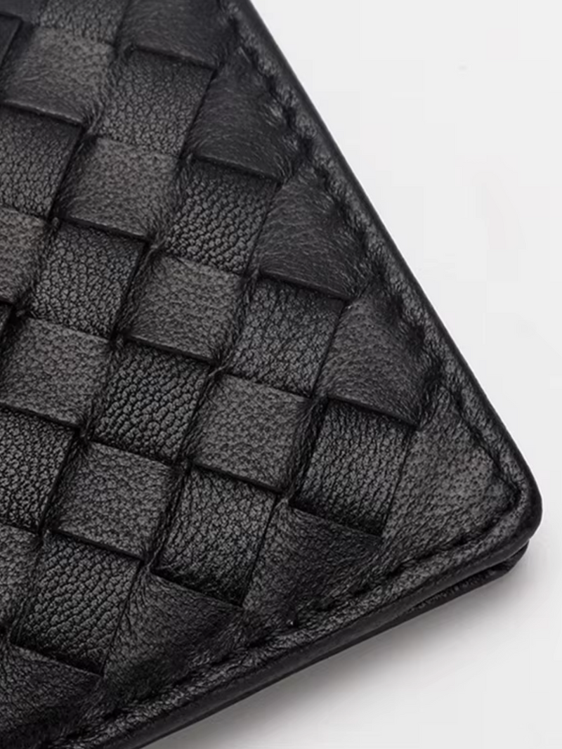 Men’s Leather Card Holder Wallet – Black