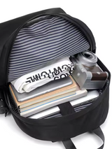 Refined Travel Backpack – Men's Black Edition
