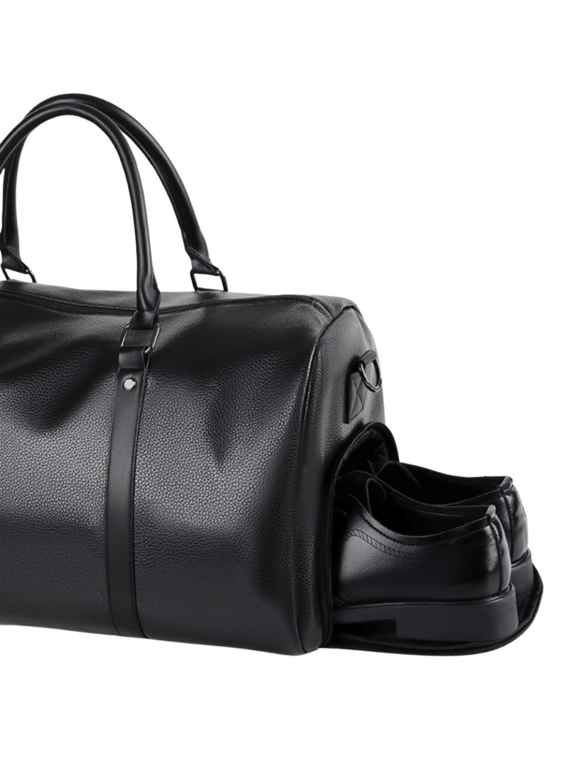 Men’s Black Weekender Bag – with Shoe Compartment
