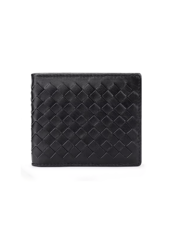 Men’s Leather Card Holder Wallet – Black