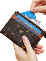 Women's Canvas Leather Card Holder