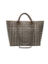 Elegant Tweed Tote Bag – Women’s Shoulder Strap Edition