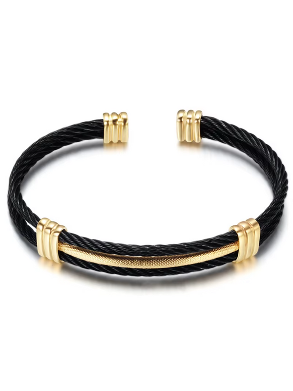 Men’s Black Twist Bracelet