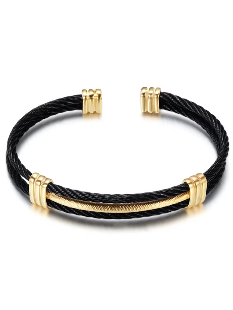 Men’s Black Twist Bracelet