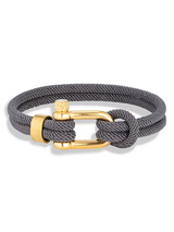 Men’s Rope Bracelet – Gold Stainless Steel