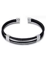 Men’s Black Twist Bracelet