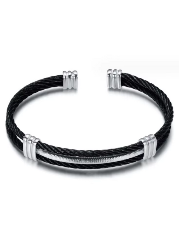 Men’s Black Twist Bracelet